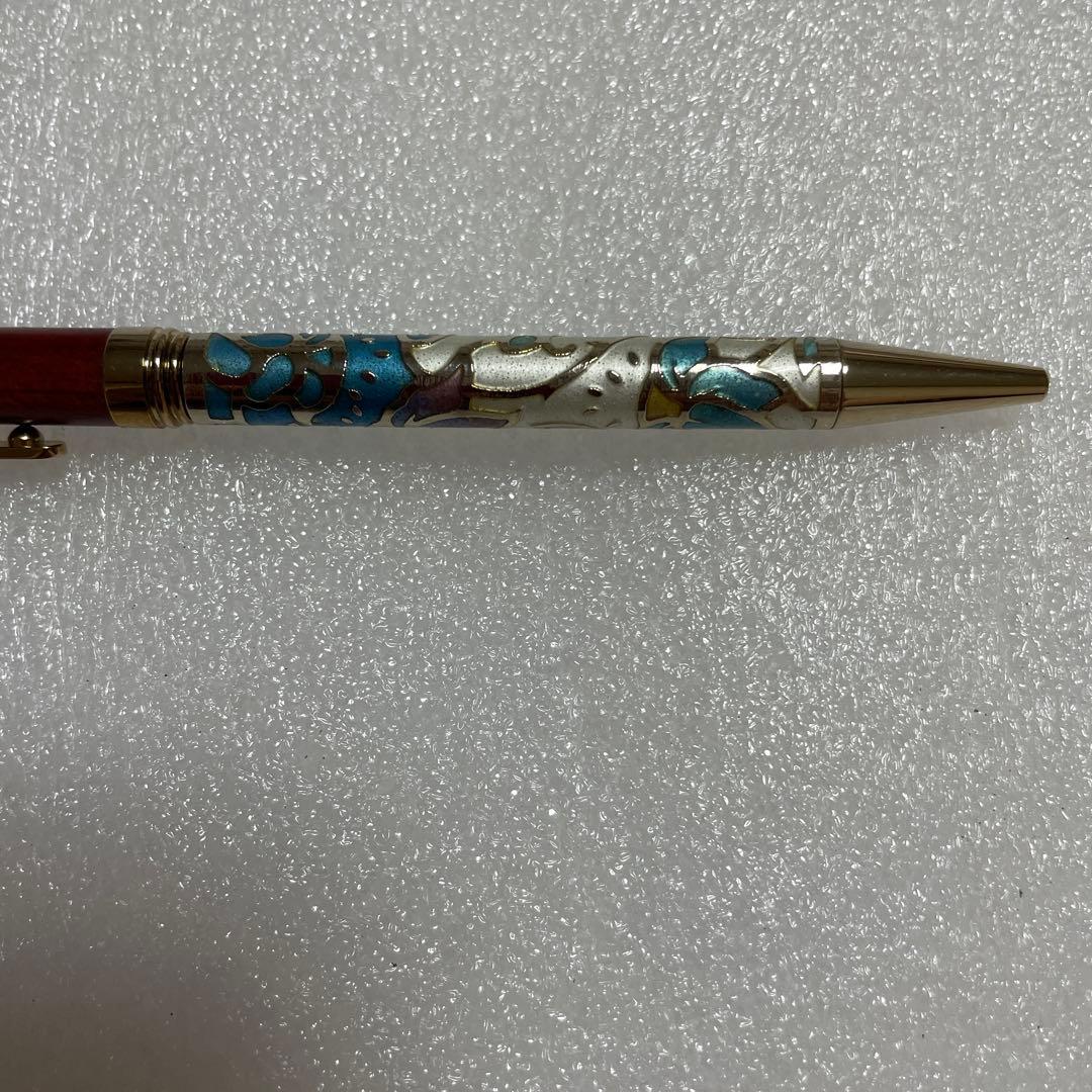 希少　ANDO 宮内庁御用達　安藤七宝店　七宝ボールペンとペン皿のセット