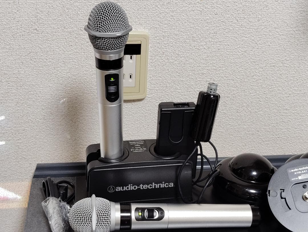 オーディオテクニカ業務用ワイヤレスマイク＆レシーバーほか一式