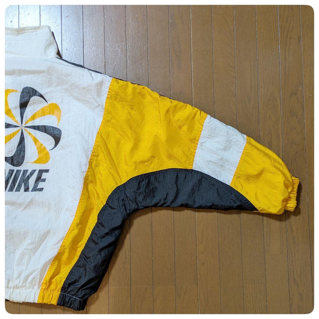 〚やぶれ、汚れ、訳あり〛　風車ナイキ　ナイロンジャケット　90年代　ビンテージ