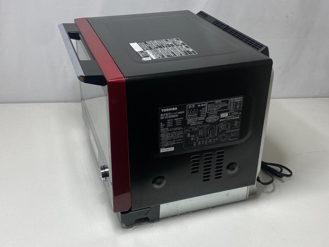TOSHIBA オーブンレンジ石釜ドーム　ER-VD3000(Ｒ)　2020年製