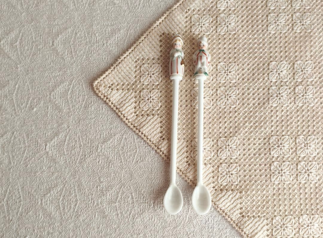 【meryukiさま】vintage spoon ❀ 女の子の マドラースプーン