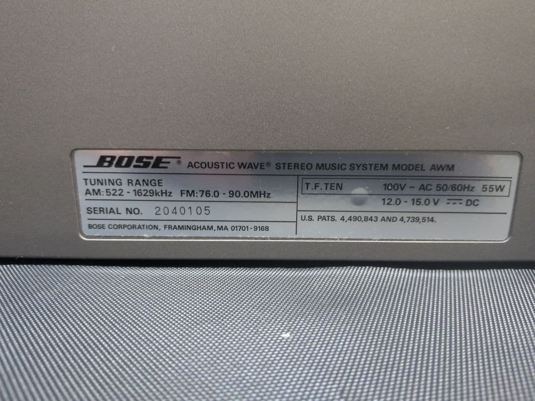 BOSE Wave Music System Model AWM　M2718