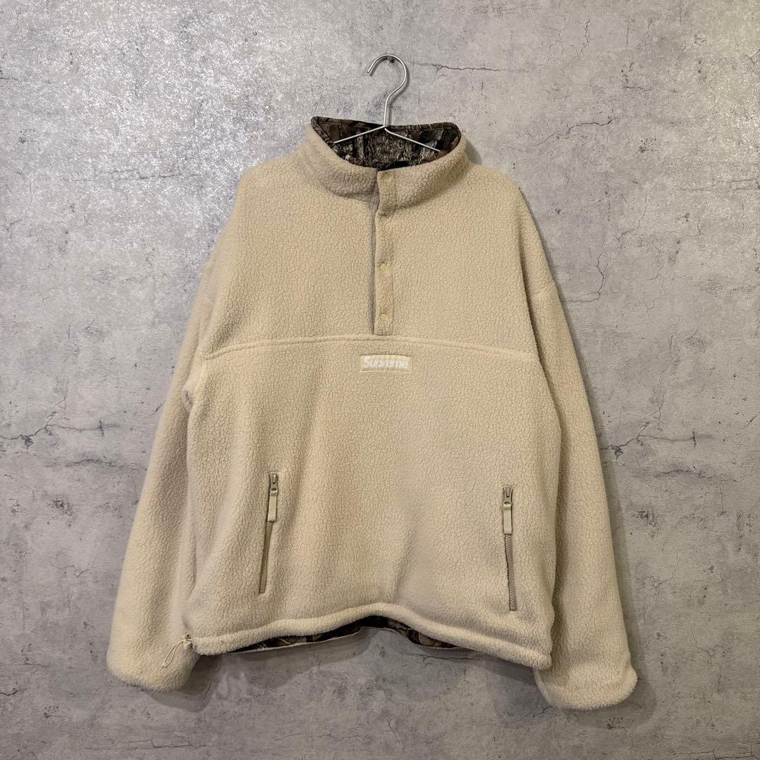 シュプリーム　リバーシブルジャケット　フリース　supreme