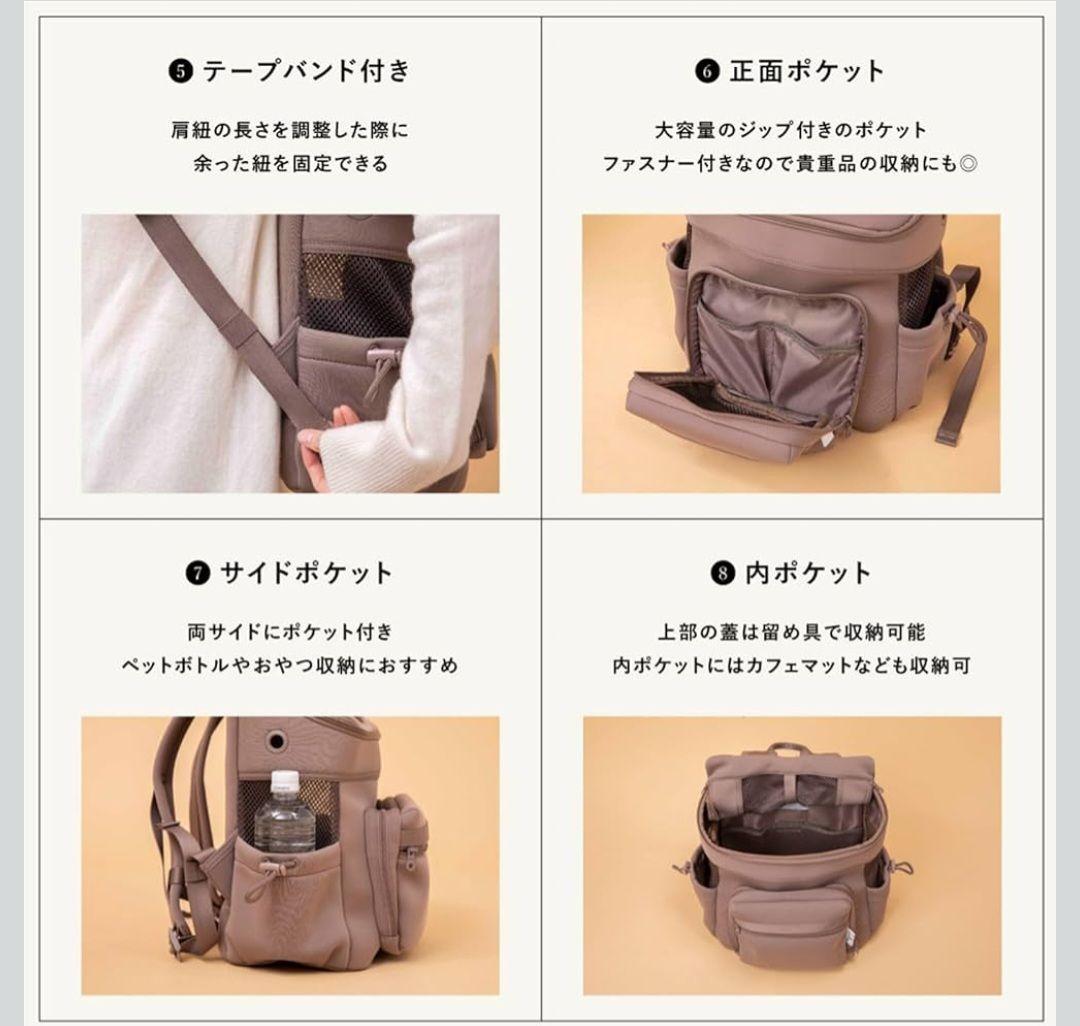 citydog　Ｍサイズ　 ネオプレーンバックパックキャリー　黒色