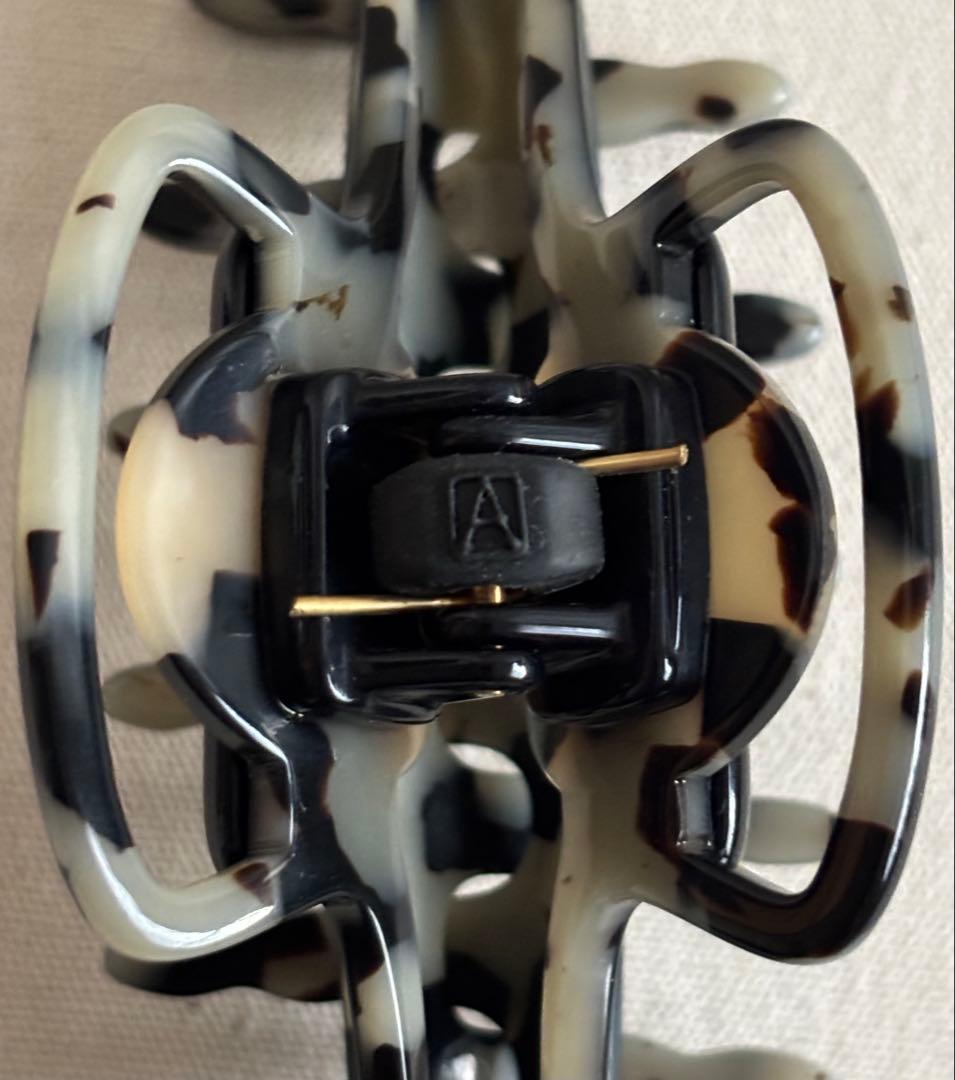 新品未使用 アレクサンドルドゥパリ ヘアクリップ ブラック×アルビノス