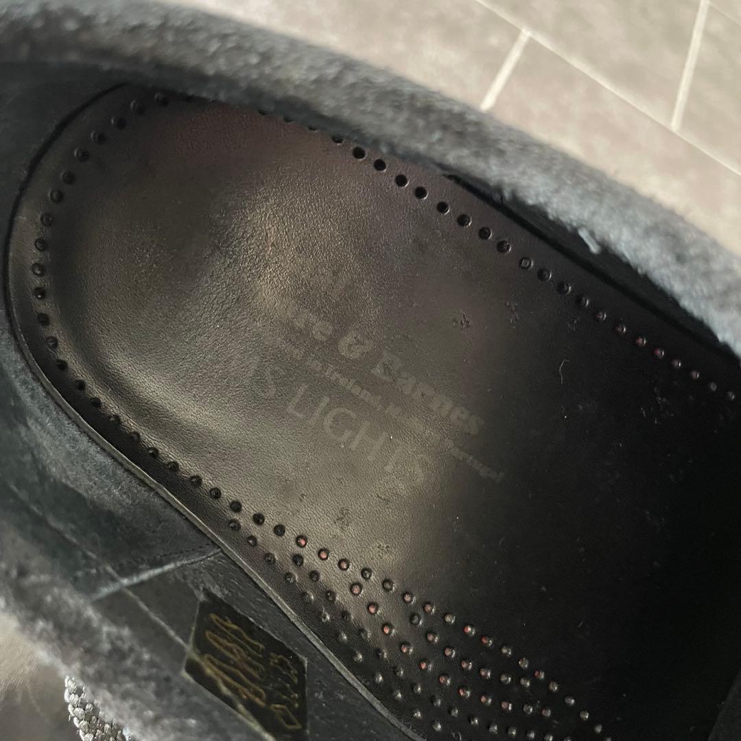 BEAMS LIGHTS 別注 ワラビーレザーLOW SP パドモア 黒 7