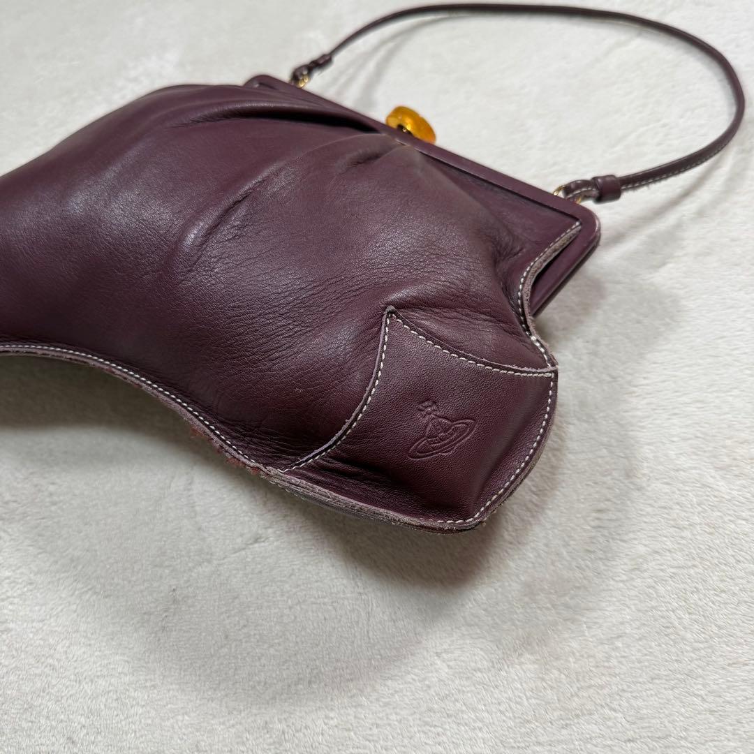 超希少 Vivienne Westwood オーブ 変形 がま口 サドルバッグ