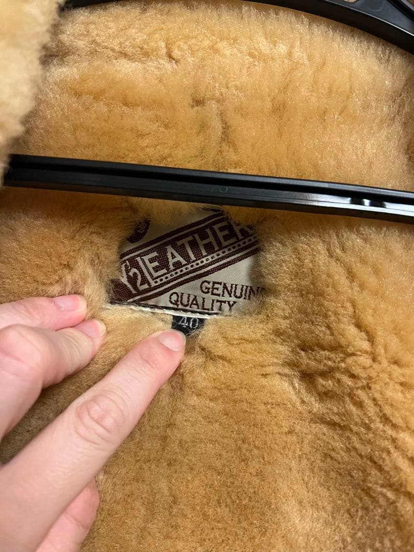 t*o様 Y’2 LEATHER コロメール ムートンベスト/羊革/BRW