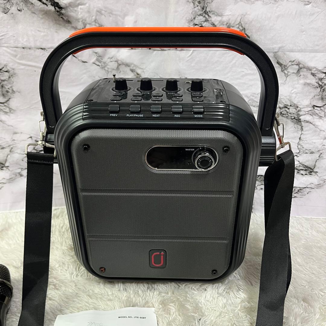 JYX-66BT ポータブルスピーカー ワイヤレスマイク2本付き
