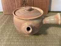 萩焼茶器揃 急須 茶注 湯呑 共箱付き　（玉佛山 野坂康起 ）