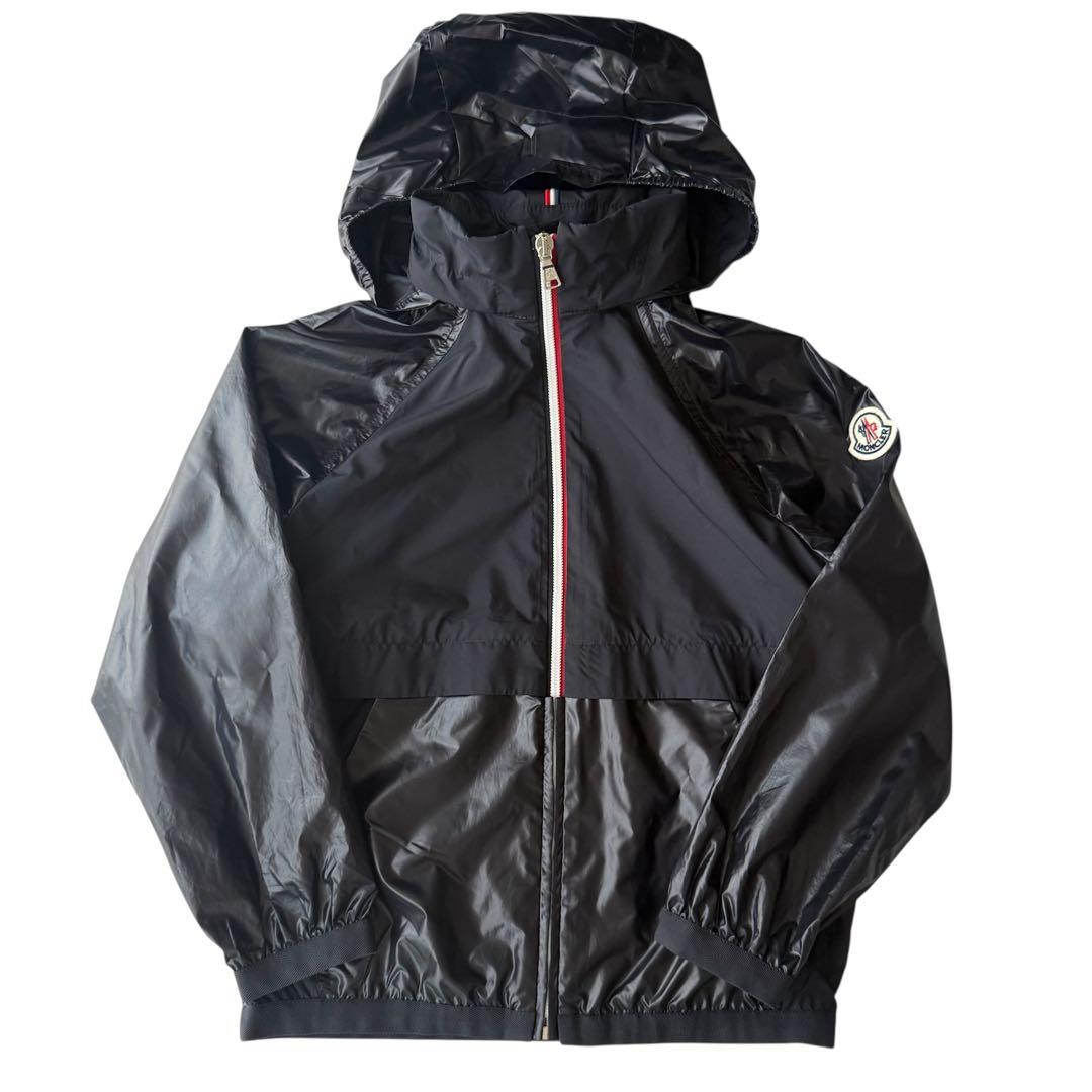 【子供服】MONCLER フード付きジャケット ネイビー130cm