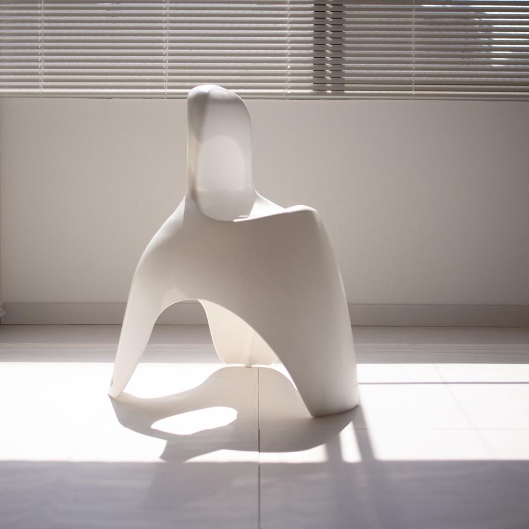 ぽよんとしたチェア ホワイト