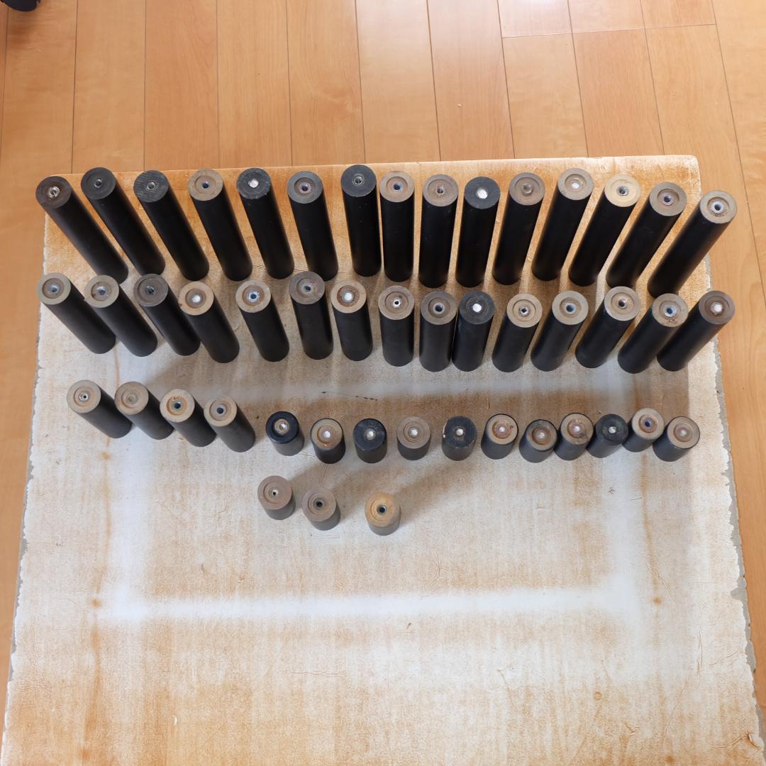 柱 48本セット M8ボルト用 黒 ブラック 木製 天然木 組み立て 棚 ラック