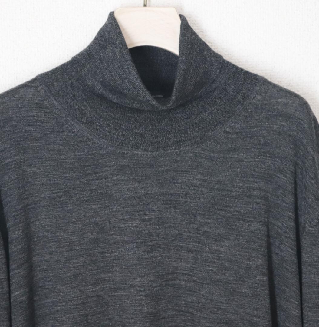 新品【HUGO BOSS ボス】毛100％ タートルネック ニットセーター 3L