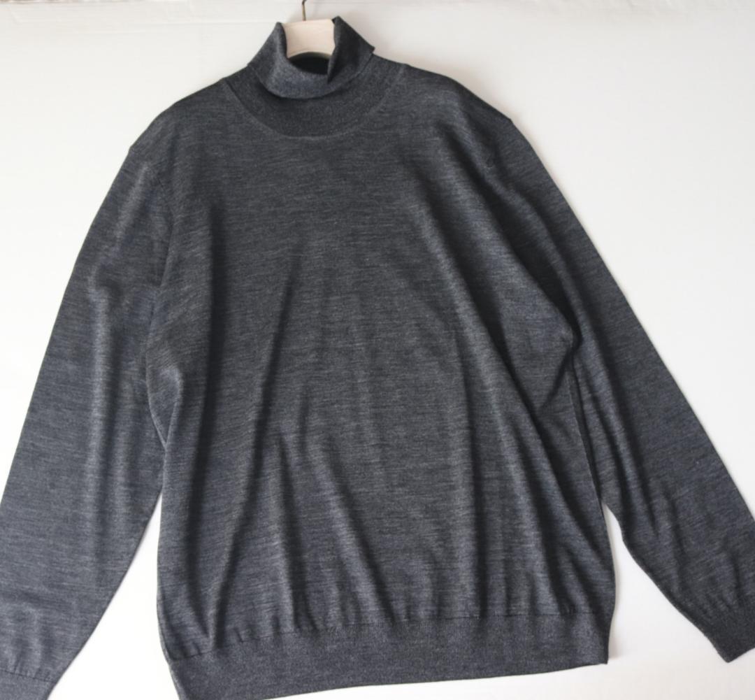 新品【HUGO BOSS ボス】毛100％ タートルネック ニットセーター 3L