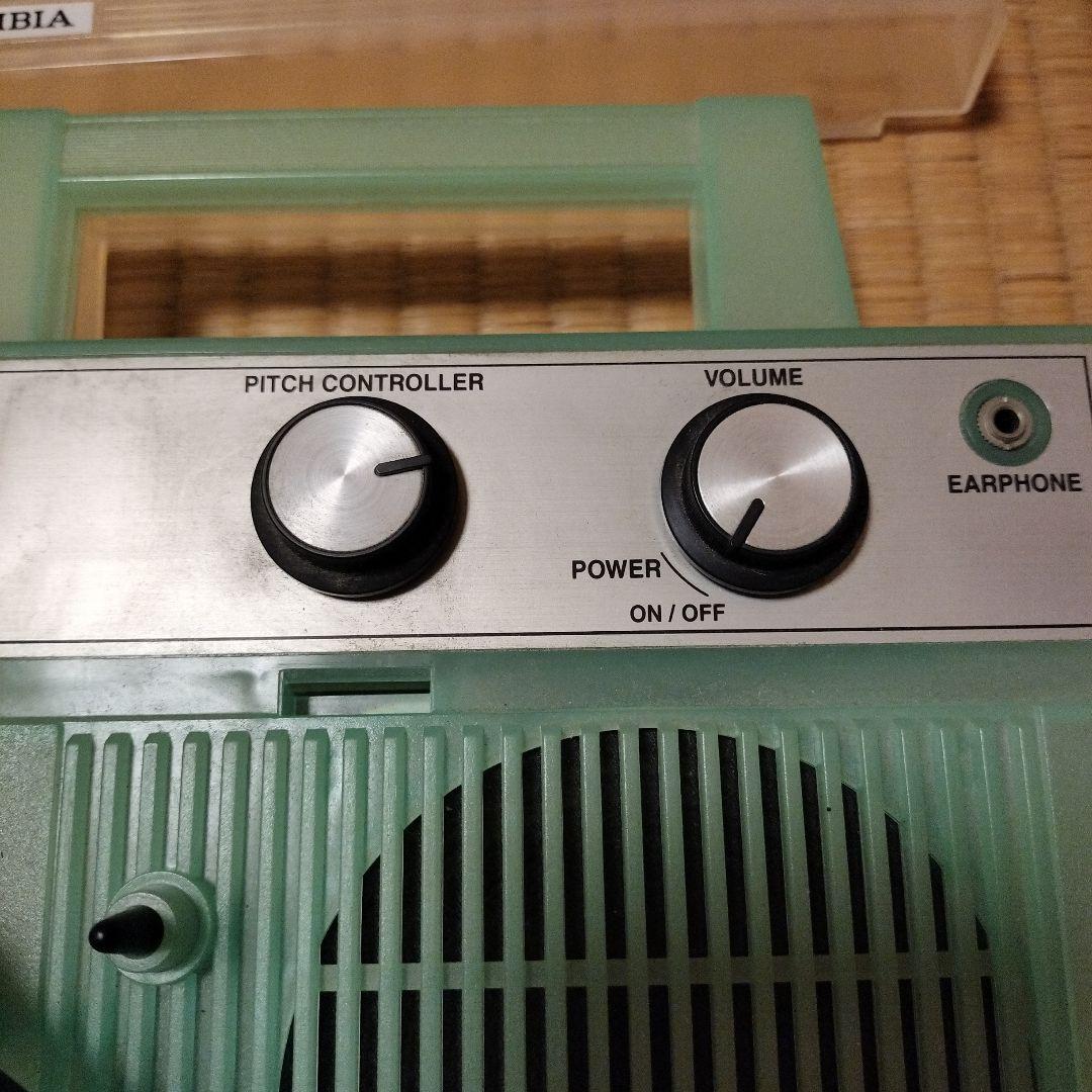 コロムビア ポータブル レコードプレーヤー GP-3 クリア×ライトブルー