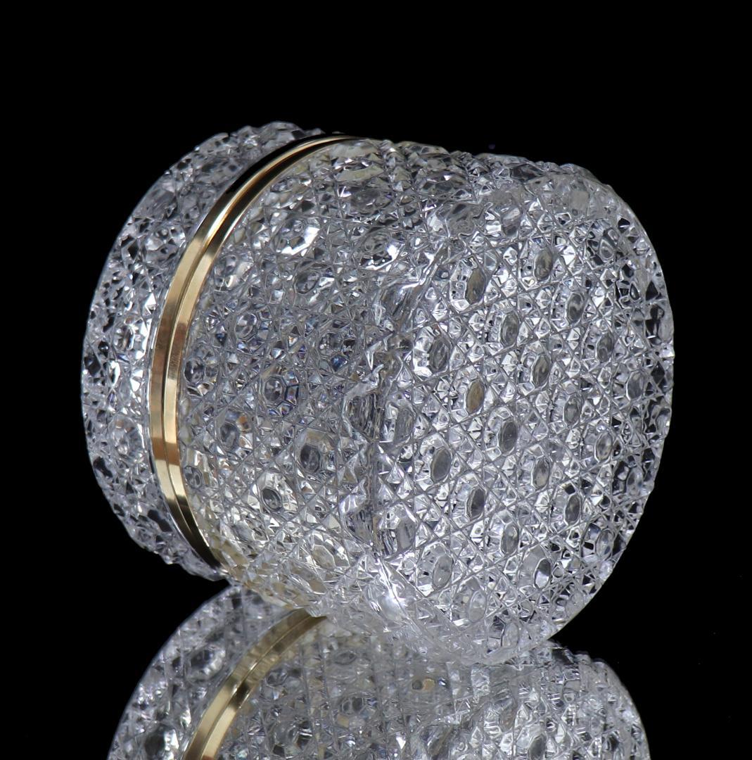 オールド・バカラ レア型 1.1kg 大型 ディアマン・ピエーリー 丸型 宝石箱