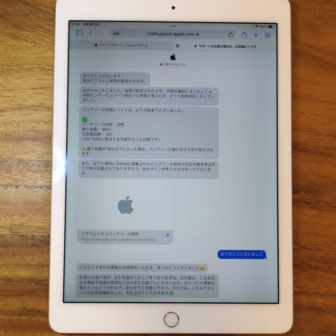 『準美品・最大容量96%』iPad Air 第2世代 64GB『ドコモ版』