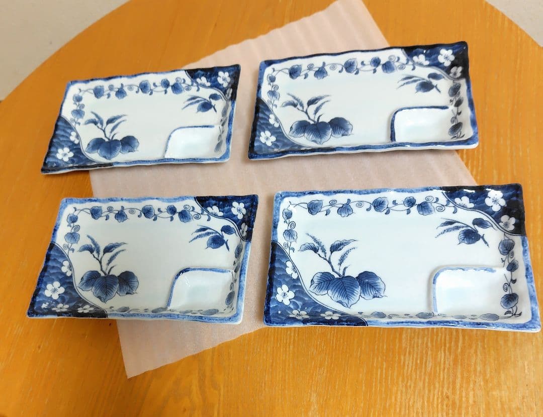 美濃焼　刺し身皿　４枚セット　未使用