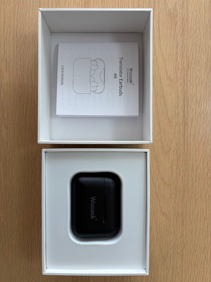 AI翻訳機 通訳機 ワイヤレスイヤホンタイ Woosak M6 Plus