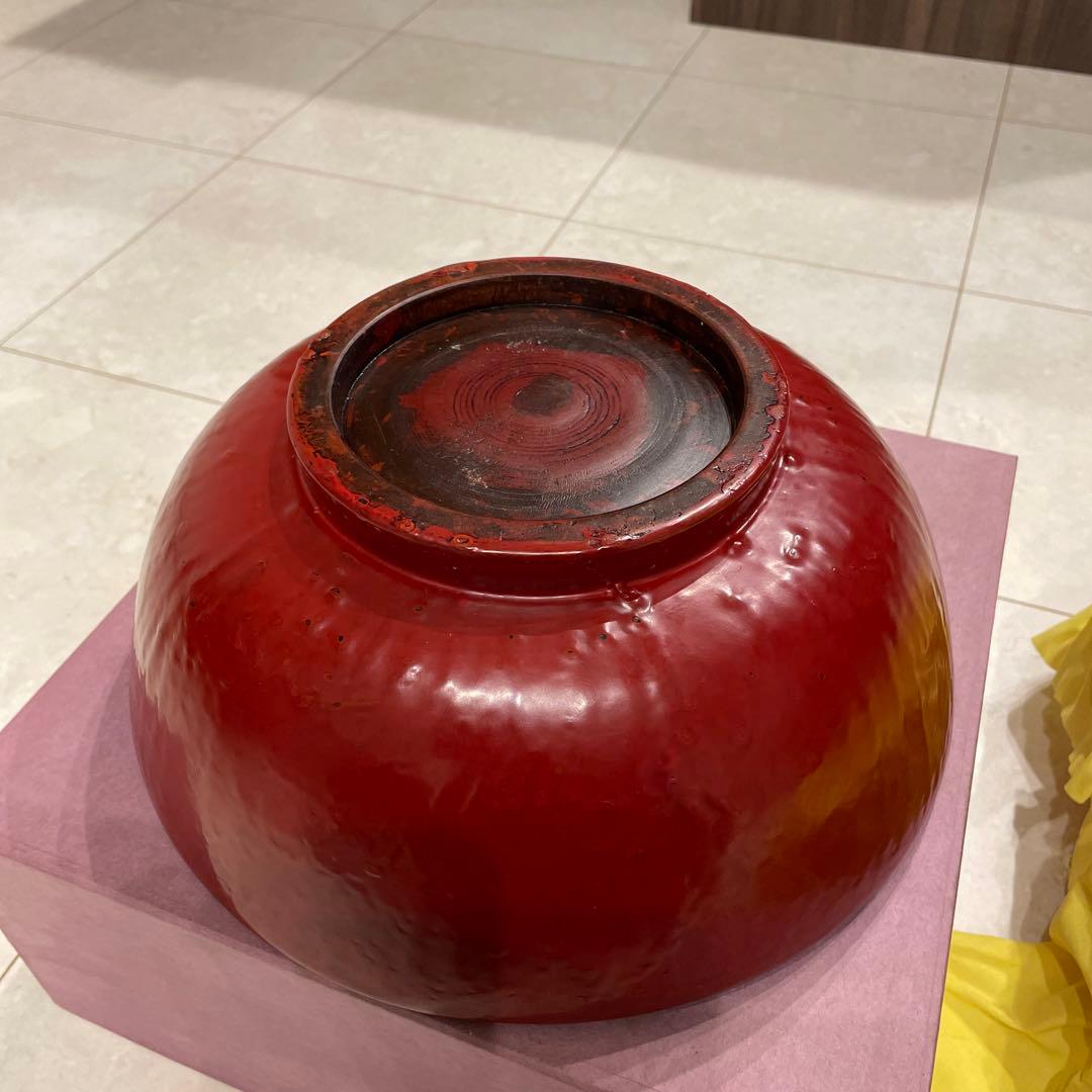 会津塗り　乾漆鉢　大型