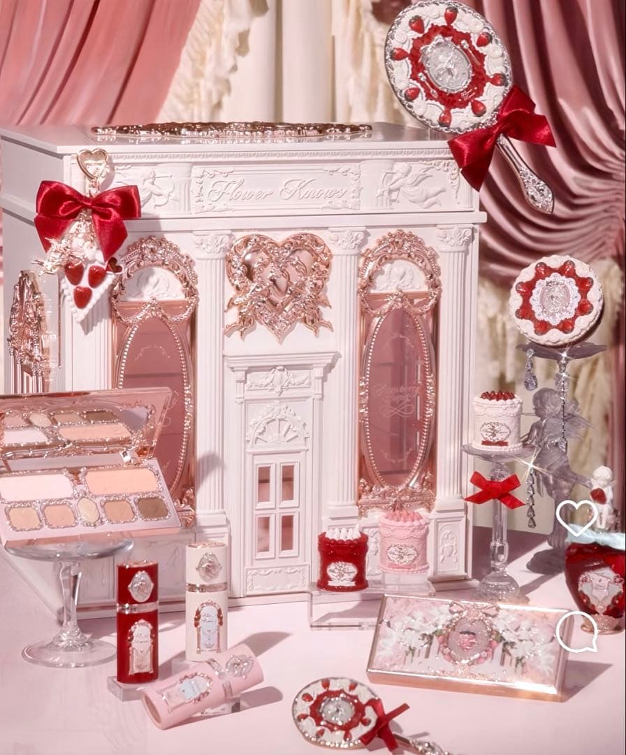 【新品未使用】フラワーノーズ　ストロベリーキューピッド　収納ボックス　小物入れ