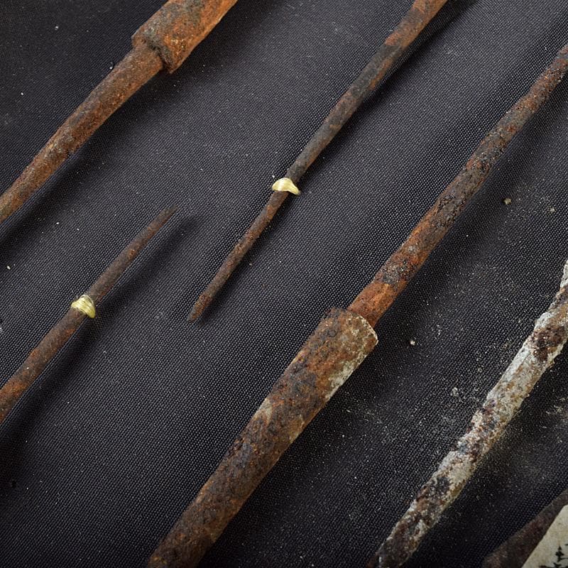 中国　古鉄　漢時代・明時代など　鏃　矢尻　10点まとめて　V　R8457