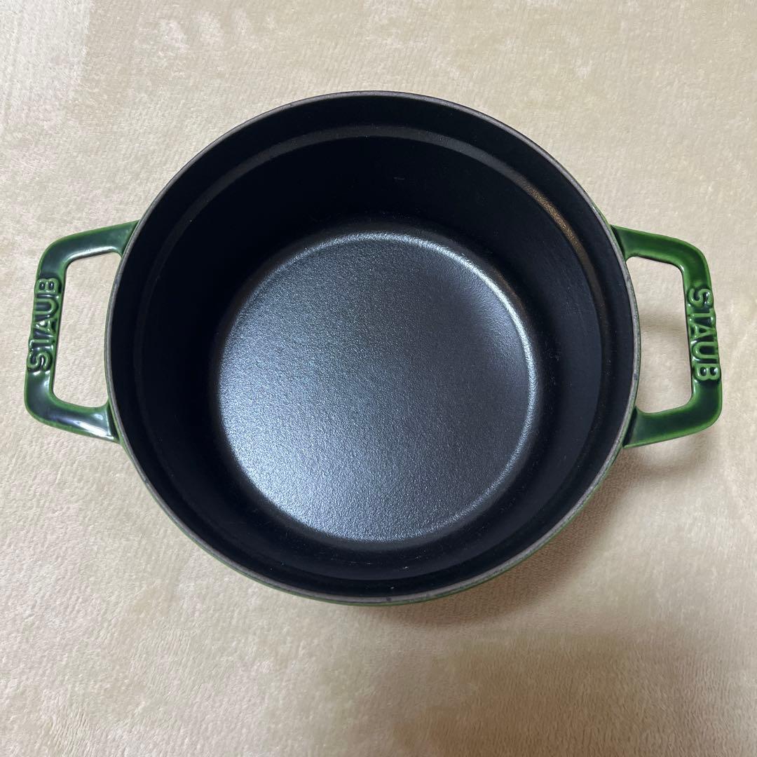【美品】STAUB ストウブ グランドココット バジルグリーン　20センチ
