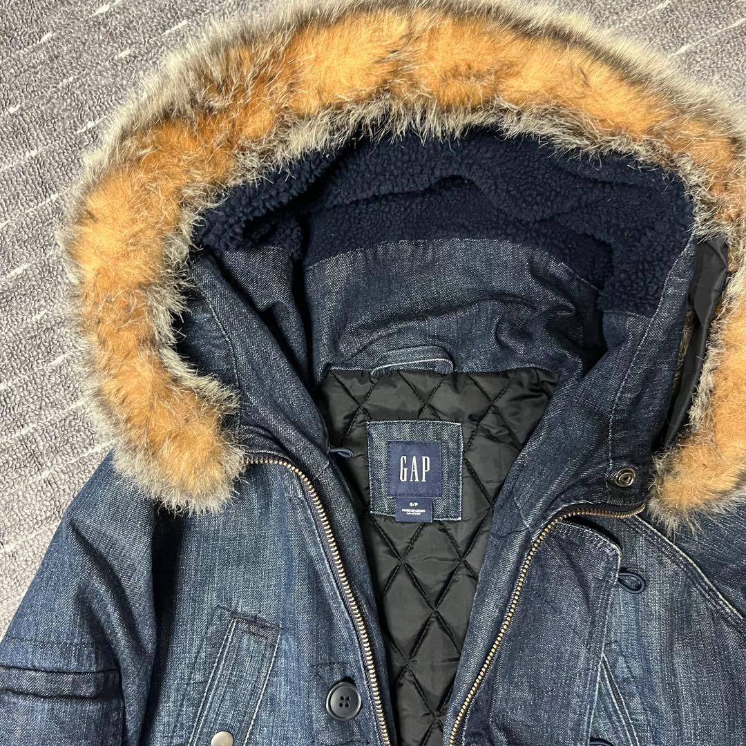 名作】00s OLD GAP オールドギャップ　デニム　N-3B Y2K ファー