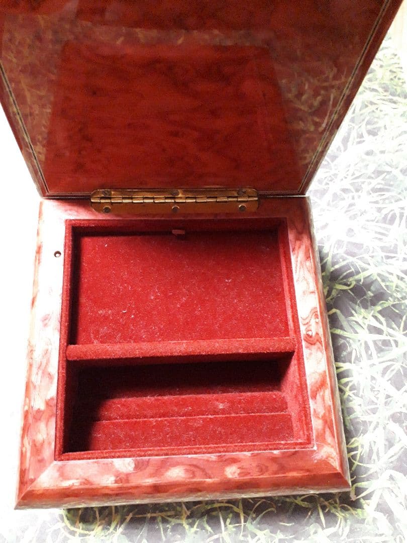 イタリア製 オルゴール REUGE 宝石箱 スイス リュージュ 木製