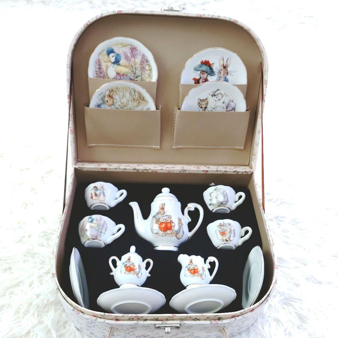 【希少・未使用品】ピーターラビット&フレンズ　ミニチュア　食器セット　インテリア