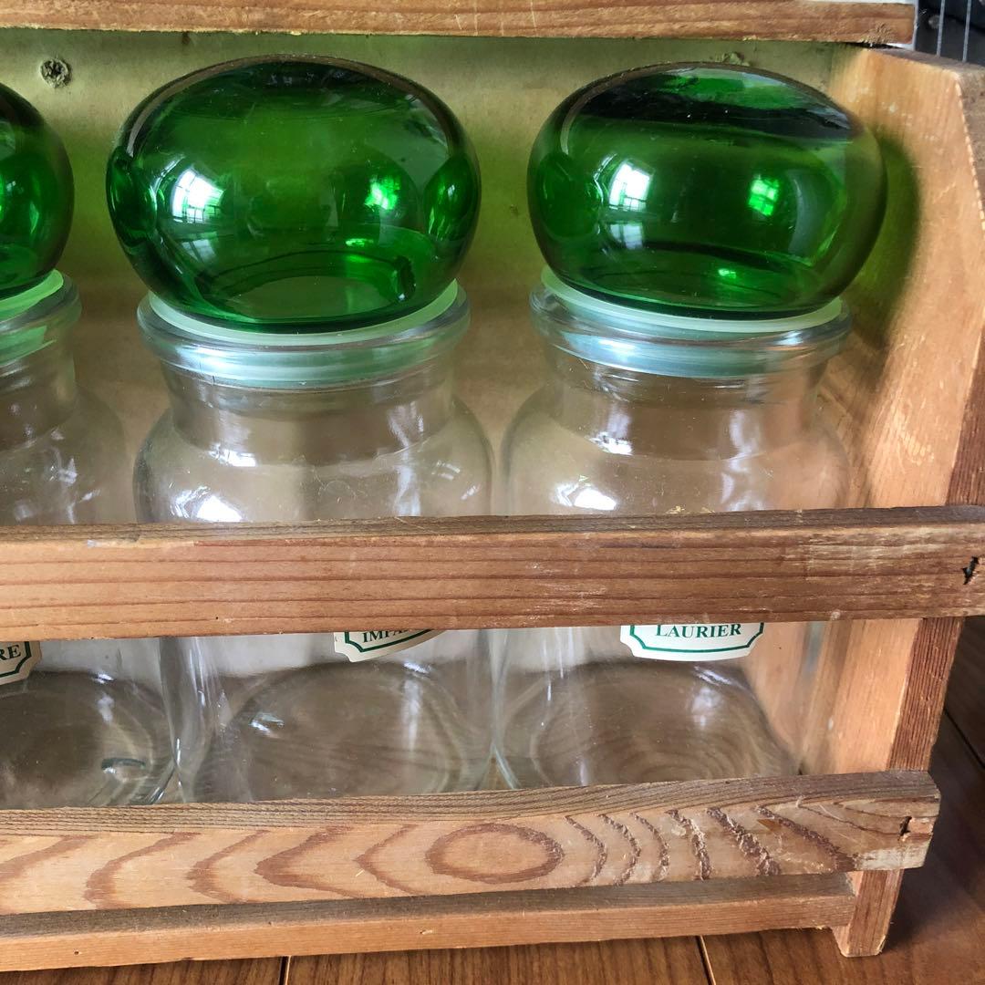 ビンテージ　調味料入れ　キャニスター　4個セット　アンティーク　ベルギー