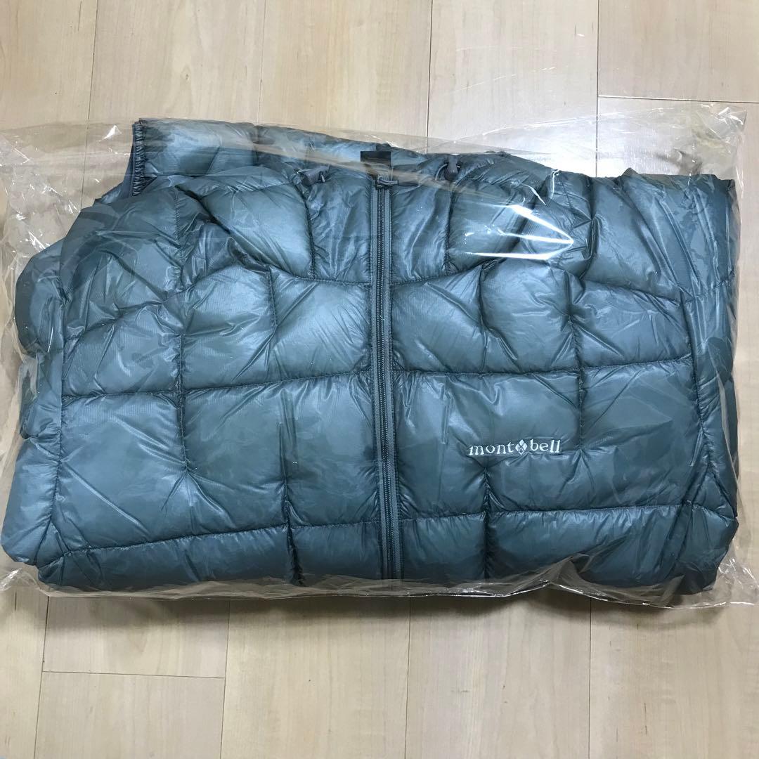 サイズXL モンベル プラズマ1000 アルパインダウンパーカ ライトグレー