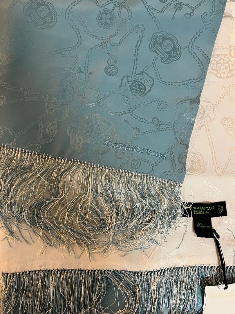 新品Shanghai Tang(シャンハイタン)マルベリーシルク100%ランナー