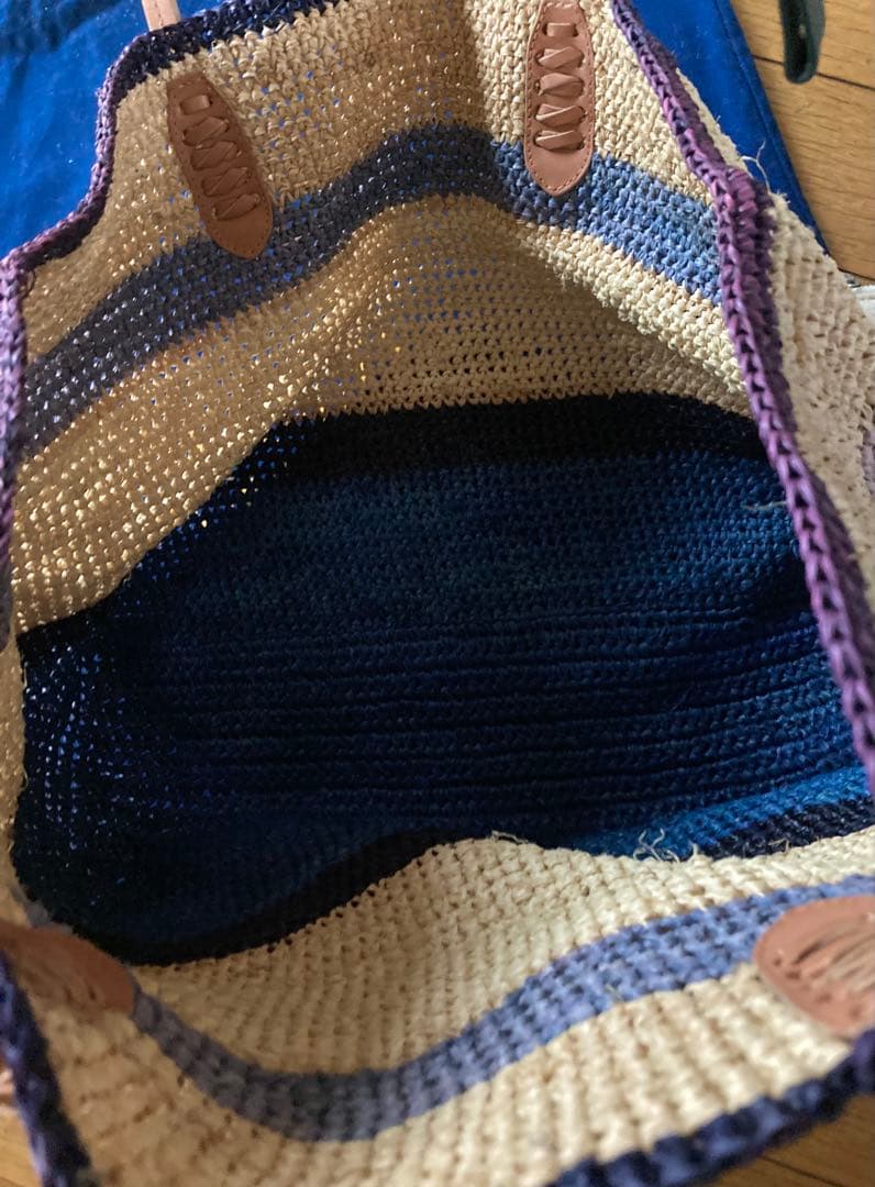 RT-60128　ポロラルフローレン　編込み かごバッグ ショップ外袋付き