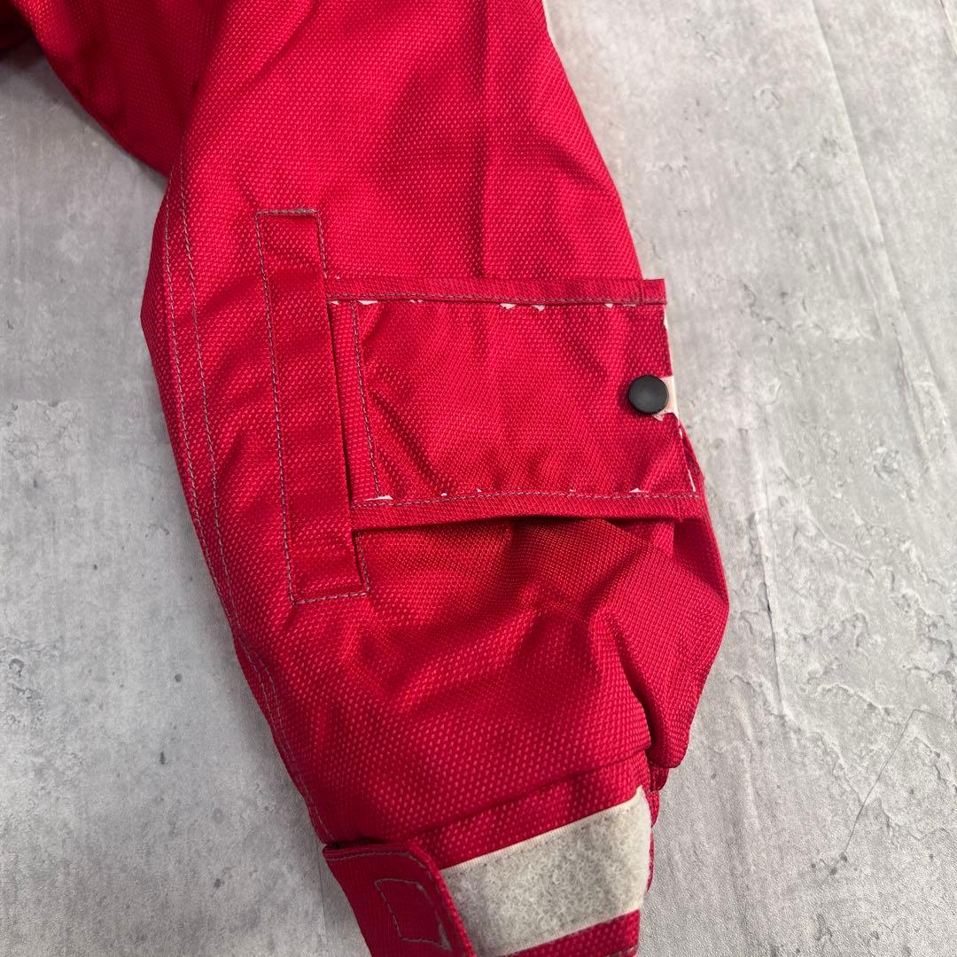 Z236 美品 エレッセ スキーウェア 上下 L レディース 赤×グレー 中綿