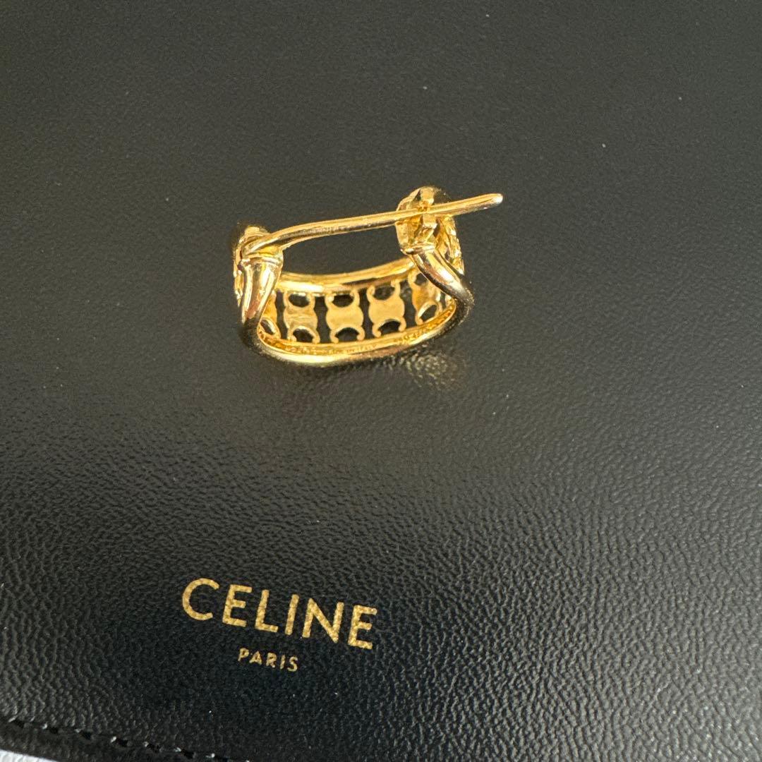 CELINE セリーヌ トリオンフ マルチフープ ピアス　片耳　レザーケース付