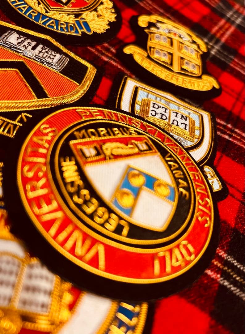 アイビーリーグ校章アメリカ東部8大学Harvardブレザーエンブレム大変希少です