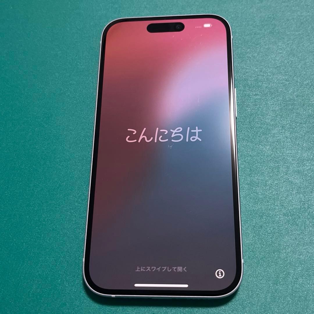 【中古】iPhone 15 ブルー 128 バッテリー100% ⑦