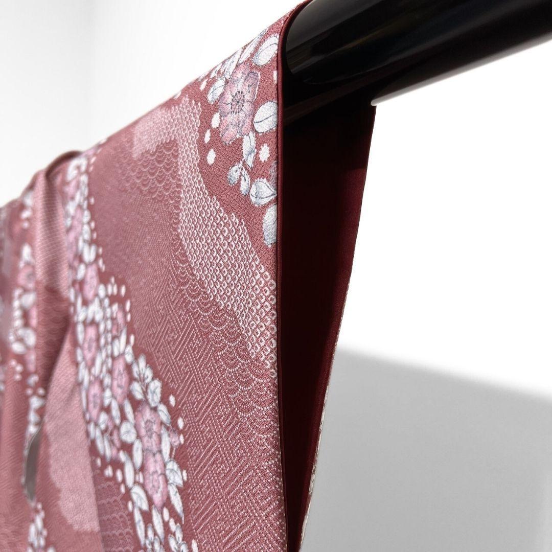 洗える着物　霞取り　辻ヶ花　青海波　紗綾形　小紋　着物　033a p