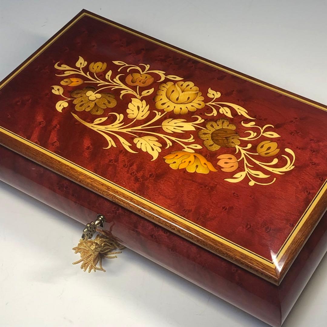 REUGE　リュージュ　象嵌　オルゴール　ジュエリーボックス