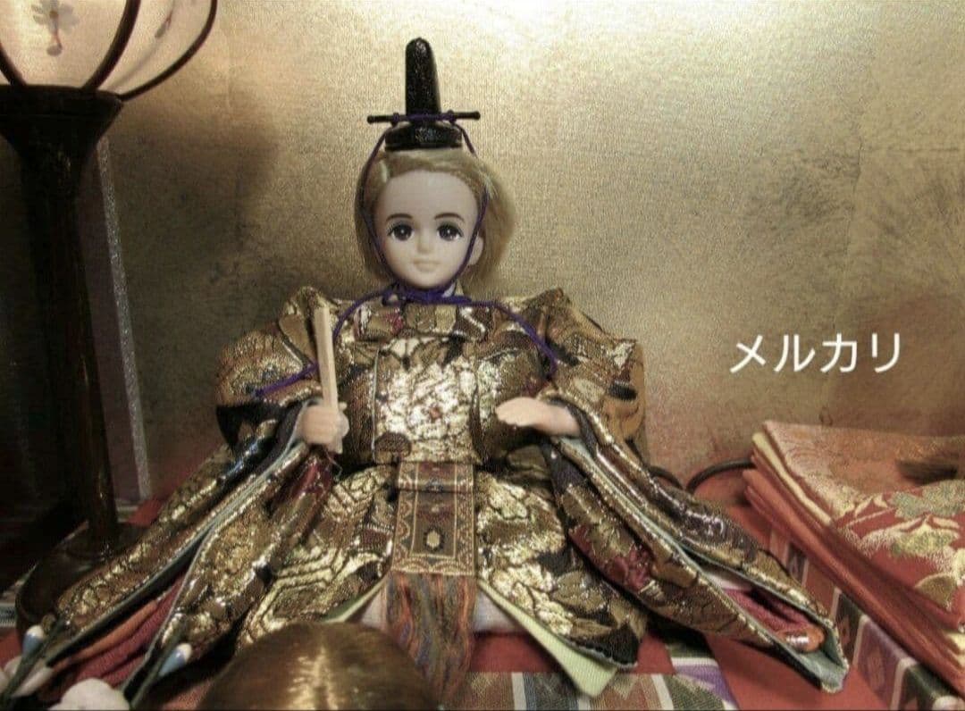 リカちゃん★親王 三人官女☆五人飾ケース お雛様 雛人形☆カスタム