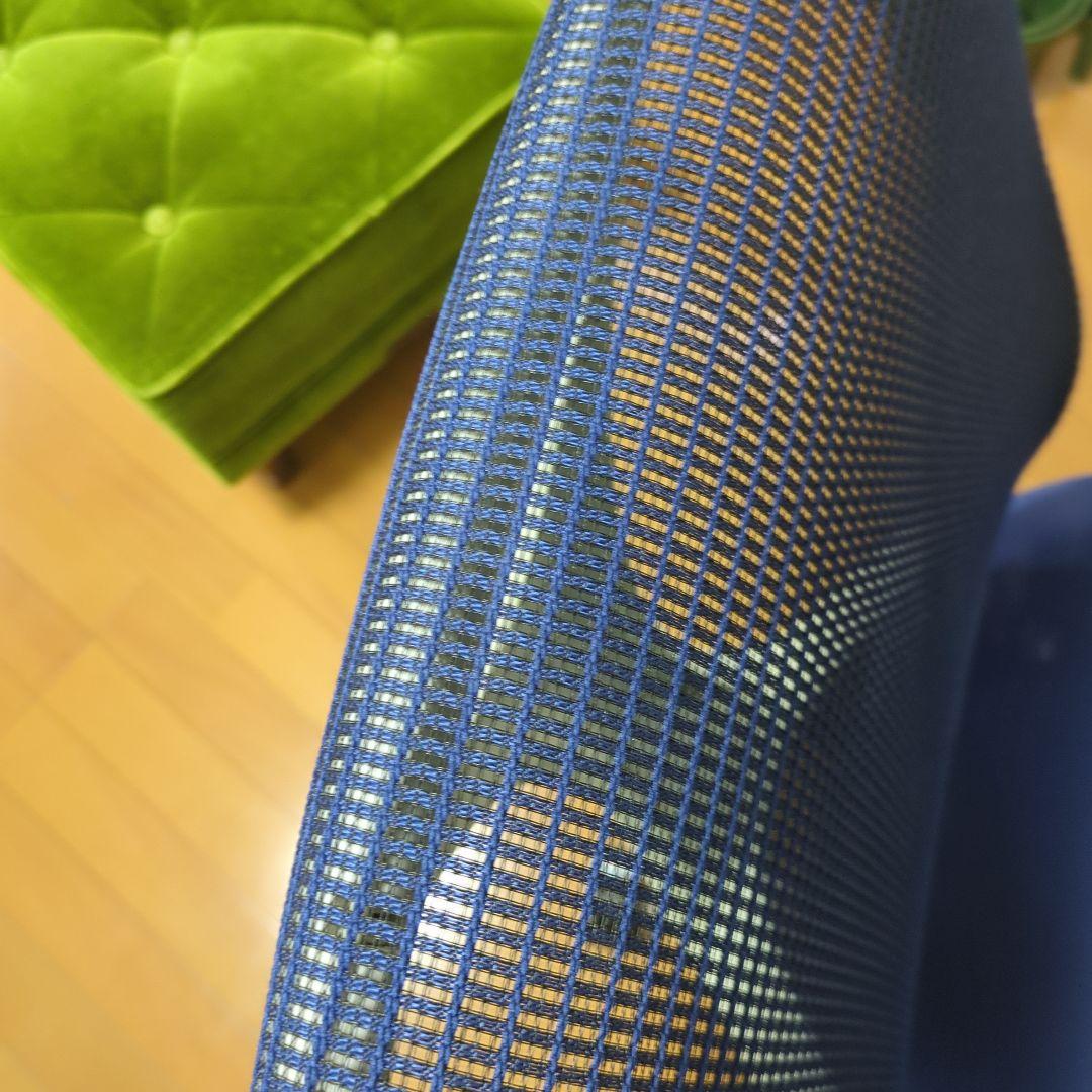 【まる様用】オカムラ　サブリナ　ハイバック　可動肘　ダークブルー　2019年製