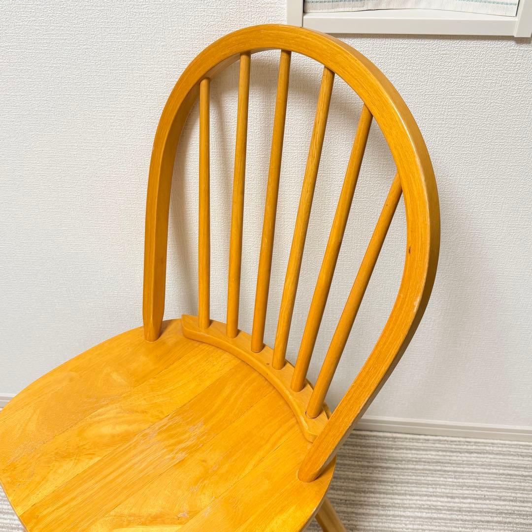 【美品✨】ウィンザーチェア　木製ダイニングチェア　フープバック