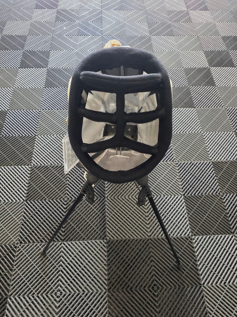 ムータマリン クロコ調　クリアキャディバッグ