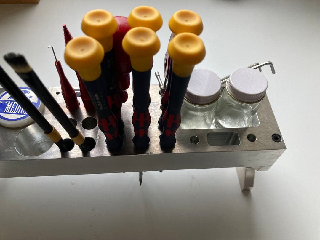 リールメンテナンス 精密ドライバー リールオイル などの収納に　ステンレス