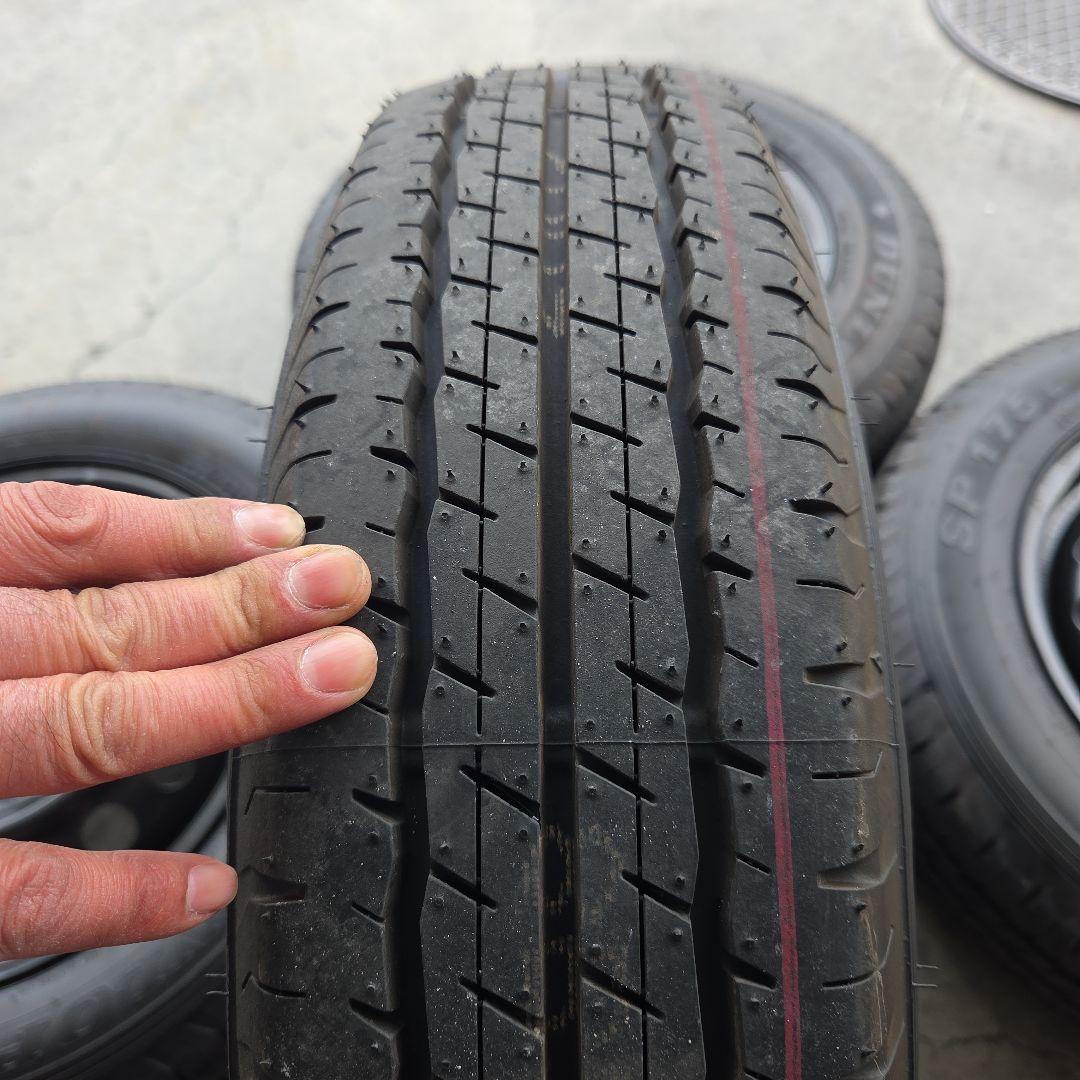 DUNLOP 155/80R14　88/86S タイヤ・ホイールセット 4本