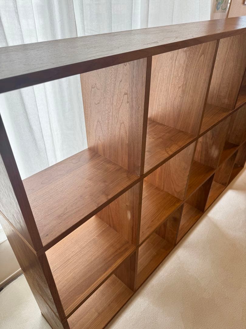 無印良品　スタッキングシェルフ　5段×3列　ウォールナット