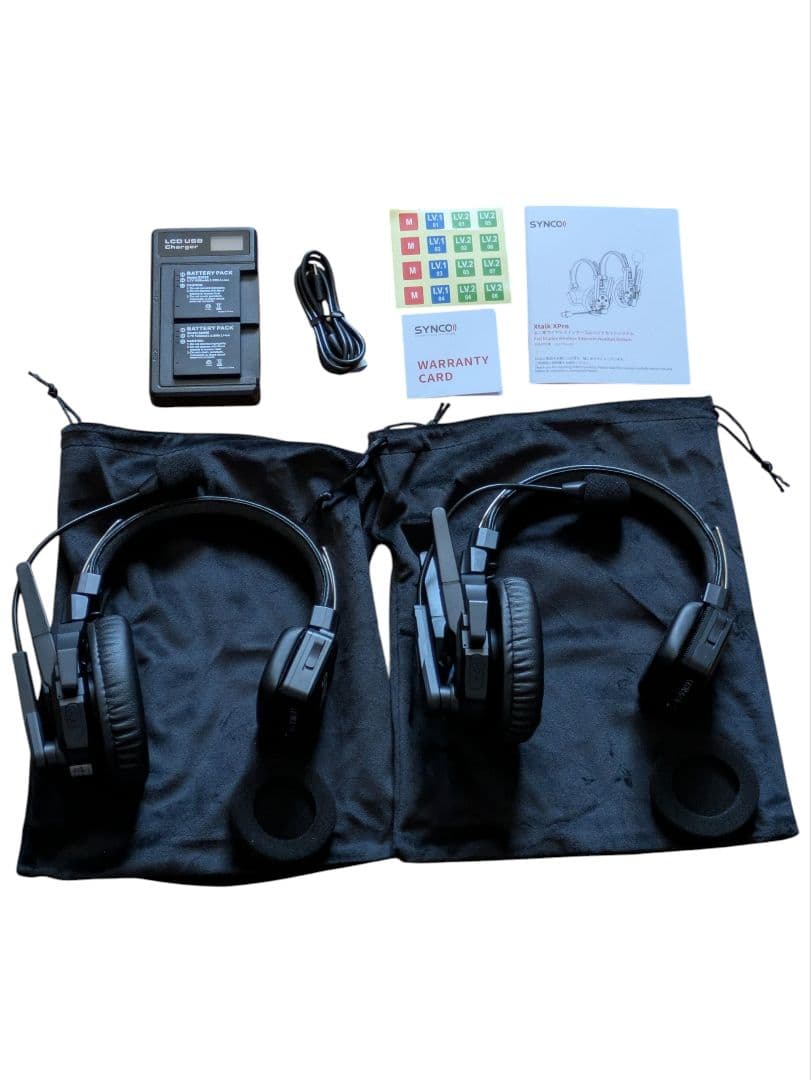 SYNCO XTALK X2 インカム 2個 ワイヤレスインカムヘッドセット