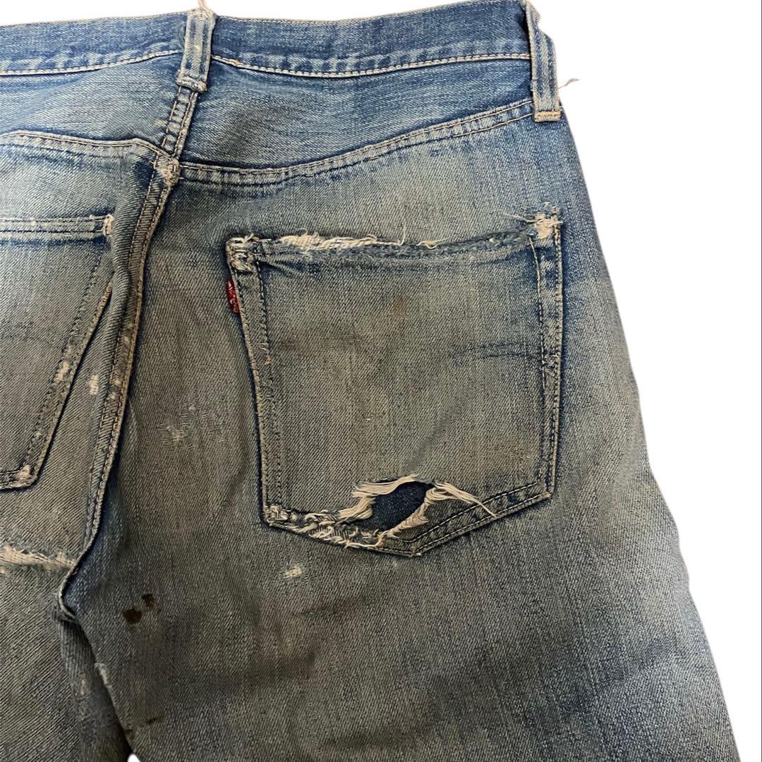 激*売様 リーバイス　501ZXX ヴィンテージ　デニムパンツ　リペア多数